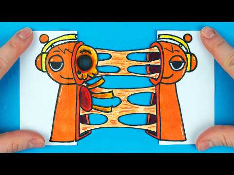 DRAWING & PAPER CRAFT OREN TRANSFORMATION FOR FANS INCREDIBOX SPRUNKI