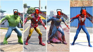GTA 5 : Avengers Army Takes Revenge On Venom (Spiderman , Hulk , Ironamn and Superman)