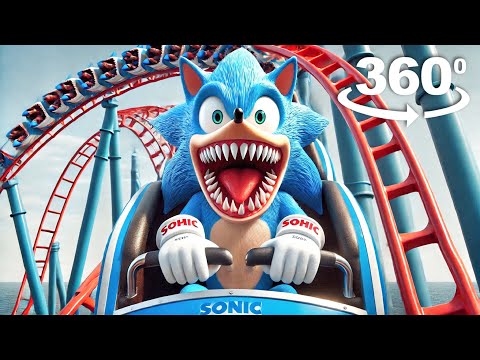 SHIN SONIC Goes CRAZY on a ROLLERCOASTER Ride in 360 VR!