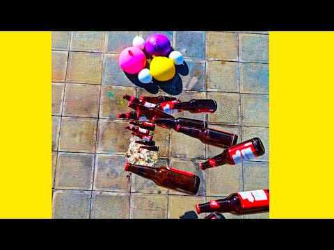 🎈Breaking Glass Bottles and Balloon Drops! Crushing Crunchy & Soft Things!🔥