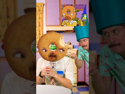 Homer’s Head Turns into a Donut! 🍩😈