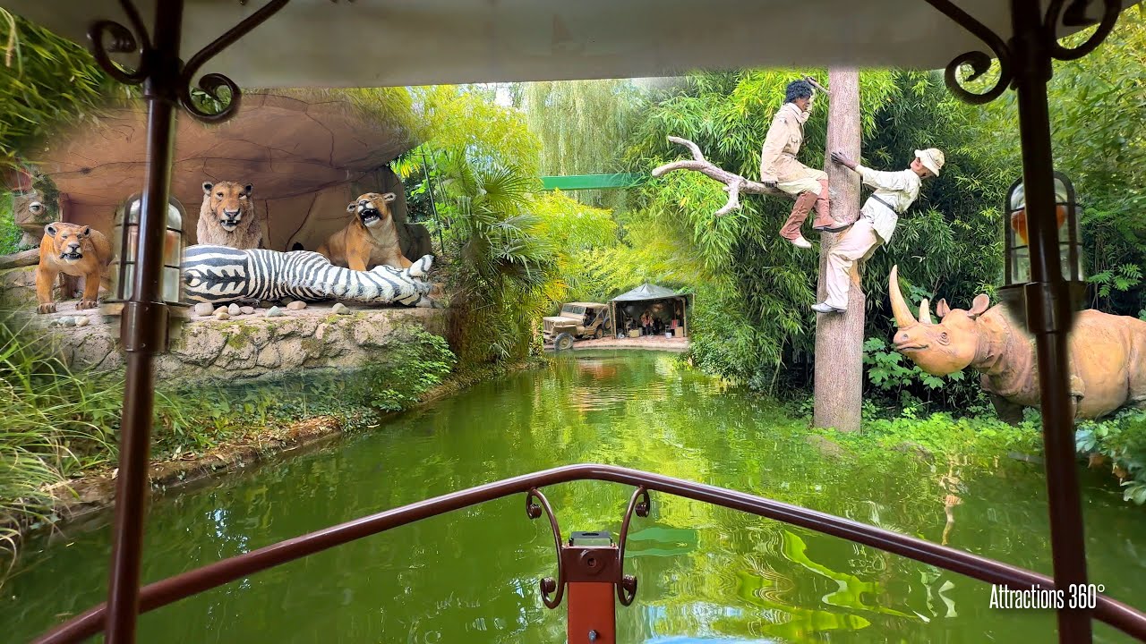 Africa Cruise - Jungle Cruise Knockoff Ride - Better than Disneyland's Jungle Cruise