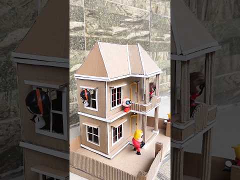 bikin RUMAH MEGAH cuma dari KARDUS BEKAS?!! #craft #barbie #kreasi #rumah