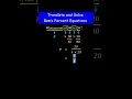 Understanding Percentages and Algebraic Equations