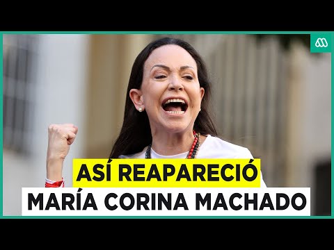 Jornada clave en Venezuela: Reapareció María Corina Machado