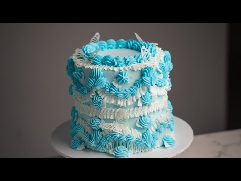 Victorian Cake Design- Piping A Victorian Style Cake