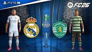 FC 26 - Real Madrid vs Sporting CP | UEFA Conference Final | Alisson Santos vs Mbappé epic battle