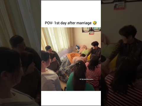 First day after marriage😂😂