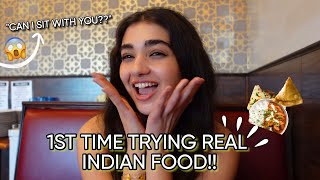 1ST TIME TRYING REAL INDIAN FOOD!! ( A RANDOM GUY JOINS ME!!)