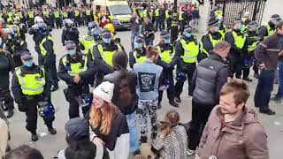 Police Attack A Peaceful Event . Harming many innocent People . Fail To Remove Over 50,000 People