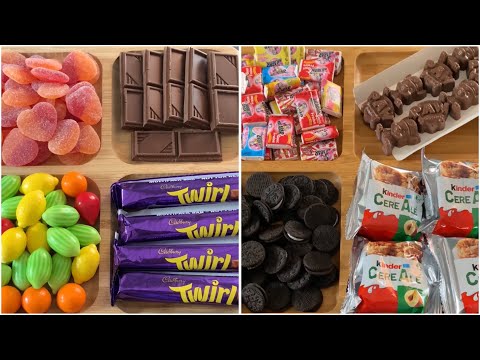 ASMR | filling platter with sweets | Satisfying Videos