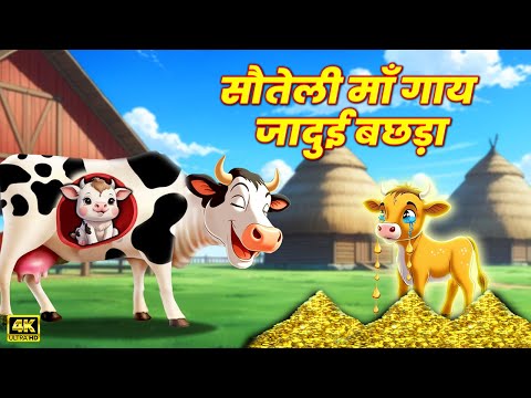 सौतेली माँ गाय की जादुई बछड़ा-Sauteli Maa Gaay ki Jadui Bachda| Stories|Magical moral story in hindi