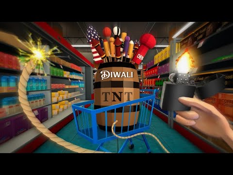 DIWALI SIMULATOR - I Set Off The World's Biggest Firework Indoors Fireworks Mania