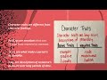 Character Traits and Reading Comprehension