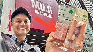 Japanese Cherry Blossoms Sweets at MUJI in Ginza