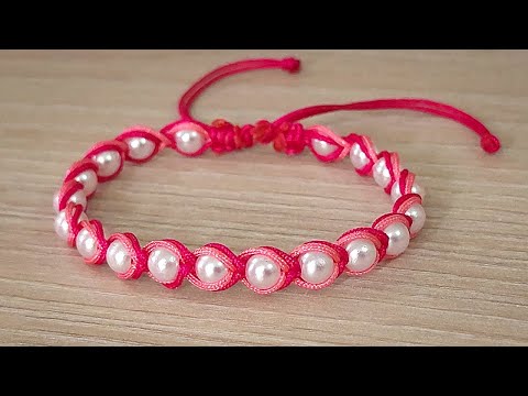 COMO HACER ESTA PULSERA EN PERLITAS PASO A PASO❤️ / BRACELETS