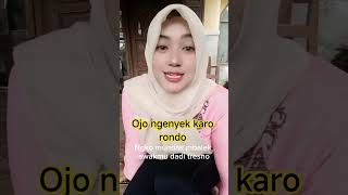 Ojo ngenyek karo rondo