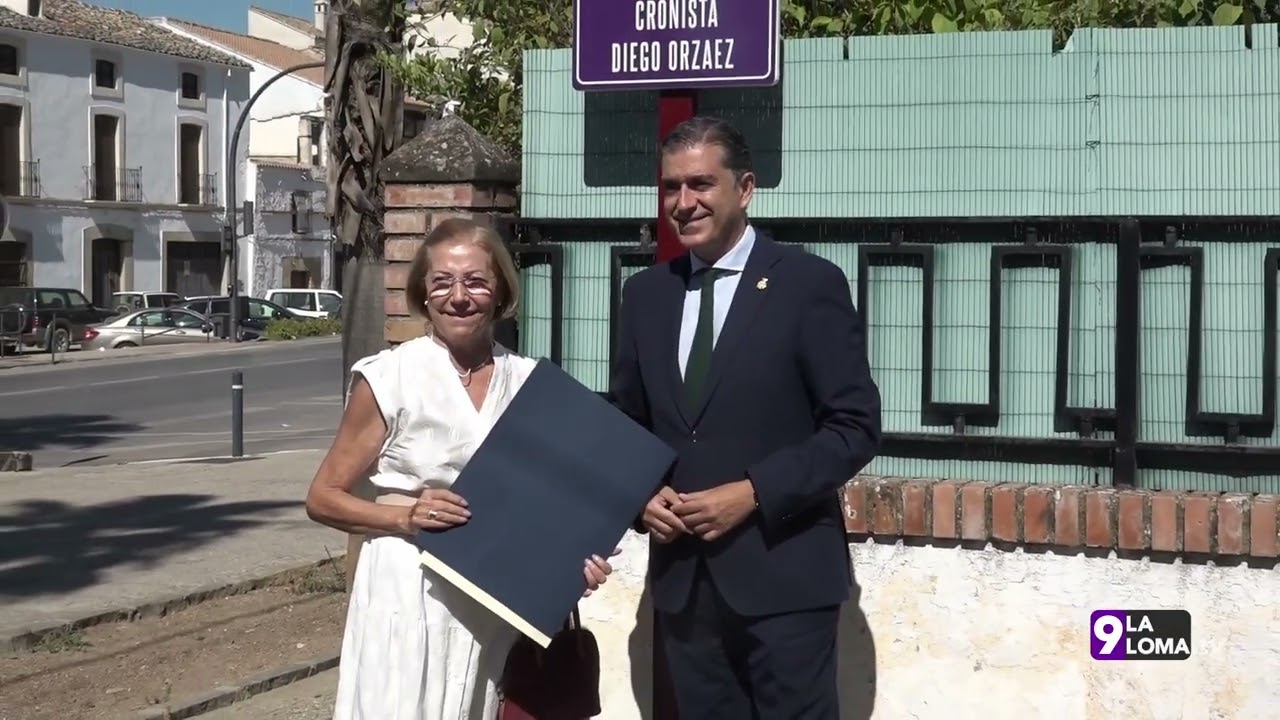 Eventos · Inauguración de la calle Cronista Diego Orzáez en Baeza