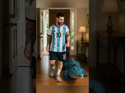 "Messi’s Unusual Teammate 🐊⚽️"