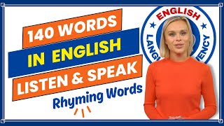 140 Words That Rhyme (How to Read English Words Correctly) English Speaking Practice for Beginners
