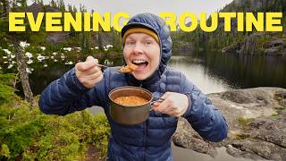 My Backpacking Evening Routine
