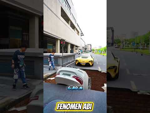 🚗💥Yolun ortasında DUVAR!? Küçük araba çukura uçtu! 😂🕳️