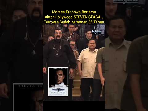 Prabowo bertemu aktor Hollywood STEVEN SEAGAL #prabowo #stevenseagal #hollywood #indonesia