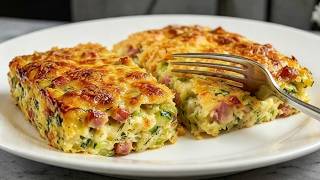 Ich mache dieses Zucchini-Rezept fünfmal die Woche! Knuspriger Zucchini-Auflauf!