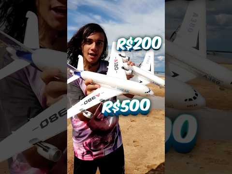 Testei um Avião Comercial de R$200 vs R$500 ✈️