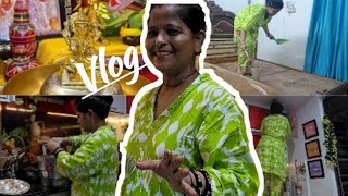 [Housewife Vlog]🌴 Friday Puja/लोगो के sunday house reset hota है मेरे friday को