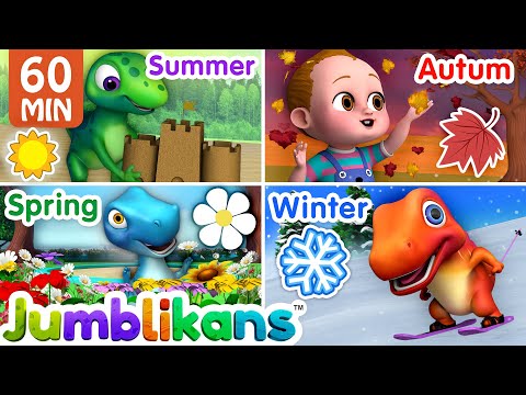 Seasons Song with Jumblikans Dinosaurs + More ChuChuTV Toddler Learning Videos