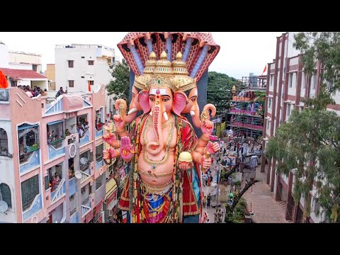 Khairatabad Ganesh Shoba Yatra 2025 | 69 Feet Ganesh Moving in Hyderabad 