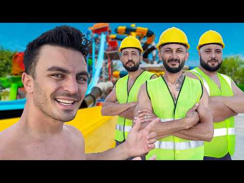 İNŞAAT İŞÇİLERİNİ AQUAPARKA GÖTÜRDÜM!!