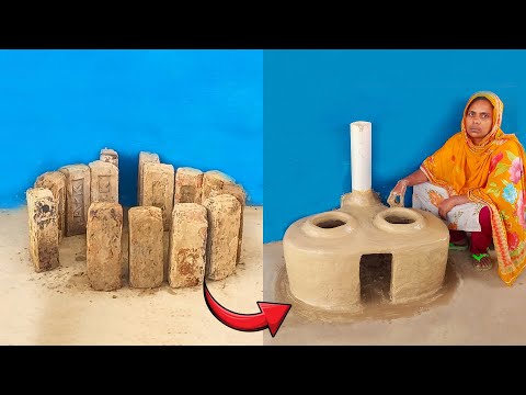 Traditional life clay oven mitti ka chulha wood stove mud stove chulha