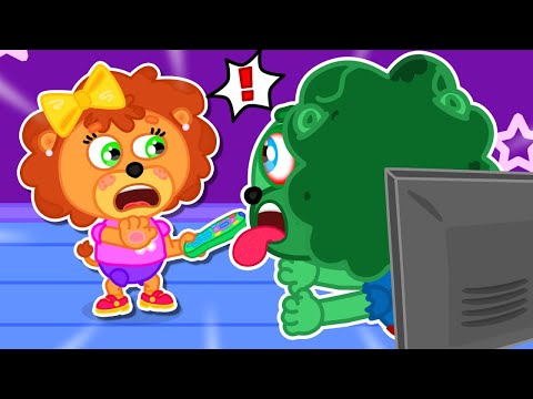 Lion Family | Let's Escaping from Clumsy Zombies - Kids Learn Good Habits | Cartoon for Kids