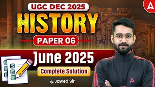 UGC NET History | UGC NET History Previous Question Papers With Answers June 2025 #5 By Jawed Sir
