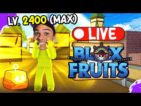 Lvl. 0 ao Lvl. 2550 com Pabllym no Blox Fruits - Roblox Live Ep.01