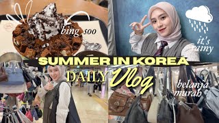 DAILY VLOG SAMBIL HUJAN2 AN DI SEOUL 🇰🇷 JAJANAN SUMMER, PHOTOBOX, BELANJA MURAH MUST VISIT! 😍