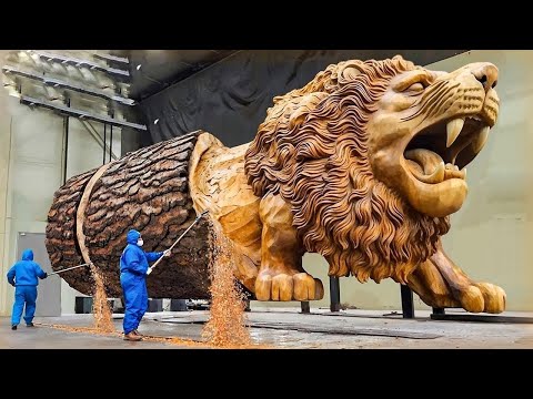 Amazing Fastest Wood Processing Technique of Carpenter, Incredible Wood Turning, Wood Sawmill