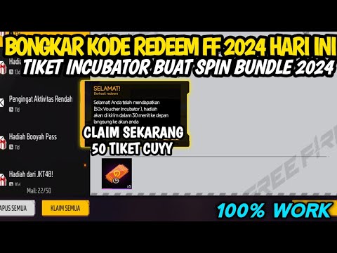 KODE REDEEM FF!! KODE REDEEM FREE FIRE TERBARU 4 November 2024 HARI INI‼️