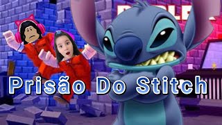 O Stitch Nos Prendeu! (Corrida Da prisão Da Família Stitch) Obby!