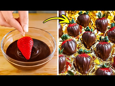 Recetas Dulces Fáciles Que Puedes Hacer En 5 Minutos: ¡Hornea y Cocina como un Chef! 🍓