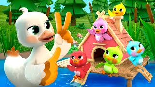 5 Little Ducks - Learn Colors | Lalafun Nursery Rhymes & Kids Songs