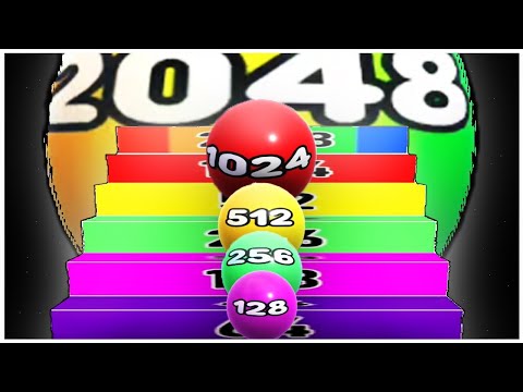 live Ball run 2048 / #livegaming #Ballrun #ballrun2048