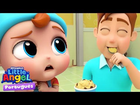 Papai está comendo tudo!!😤😲| Little Angel e CoComelon - As Músicas da Turminha