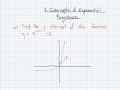 Finding the Y-Intercept of an Exponential Function