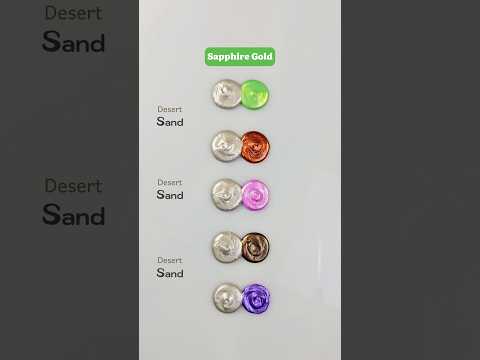 Combining Desert Sand with 5 dynamic colors ๐๐จ #colormixing #paintmixing #asmr #art #Painting