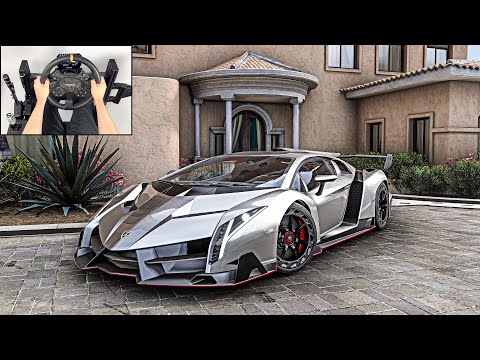 Lamborghini Veneno | Forza Horizon 5 | Steering Wheel Gameplay