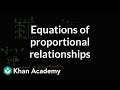 Exploring Proportional Relationships and Equations