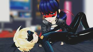 MMD Miraculous Ladybug X Cat Noir Kiss🐞This is not what you think it is!